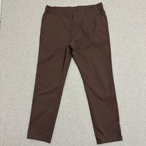 Jack Archer Jetsetter Slim Fit Pants Tech Chino Chocolate Brown Mens 35x30
